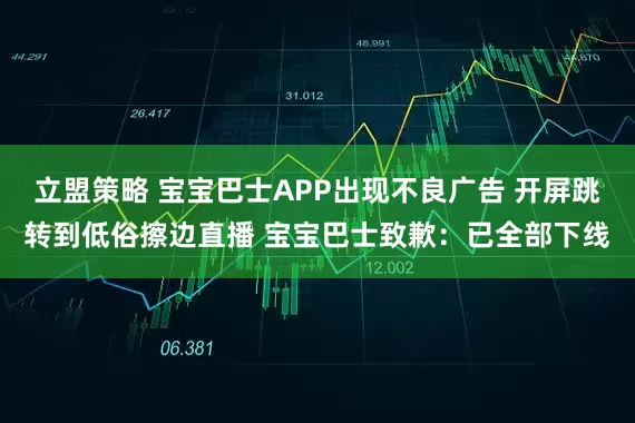 立盟策略 宝宝巴士APP出现不良广告 开屏跳转到低俗擦边直播 宝宝巴士致歉：已全部下线